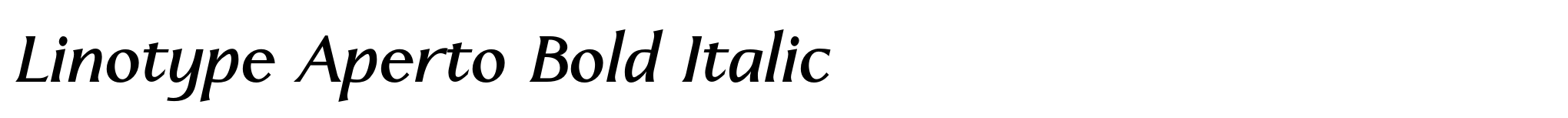 Linotype Aperto Bold Italic image